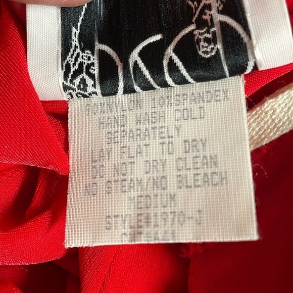 PEEP Vintage Bodycon Red Cocktail Party Homecoming Dress Size Medium - Picture 11 of 13